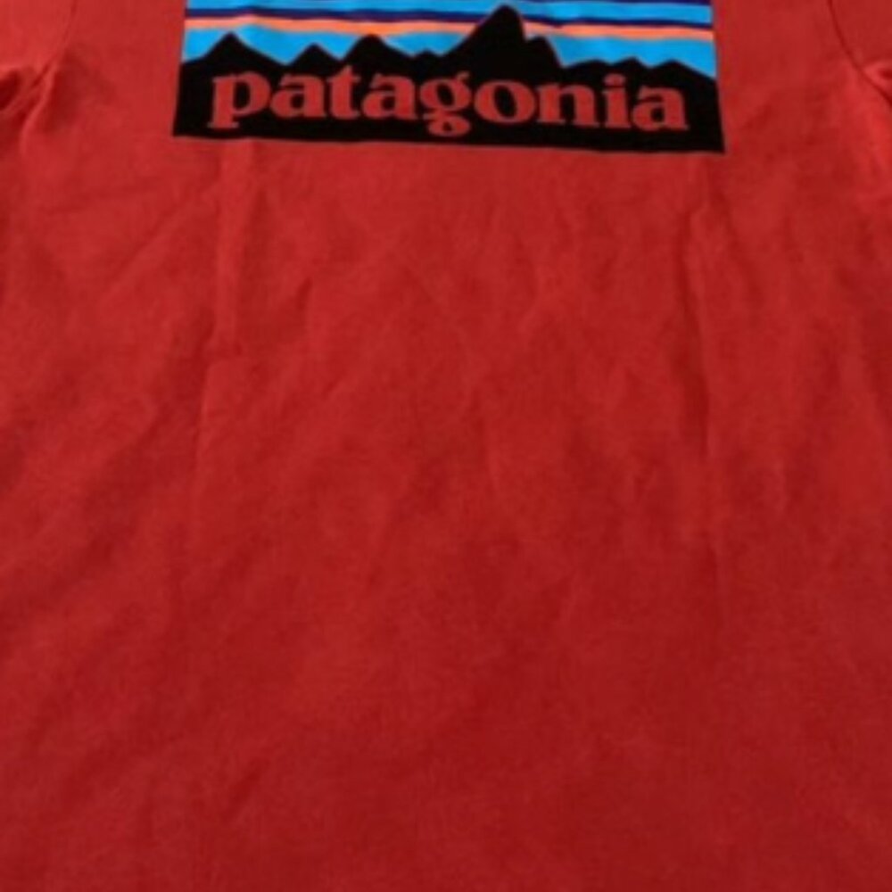 Patagonia P-6 Logo Pocket Responsibili-Tee M [Red] EUC